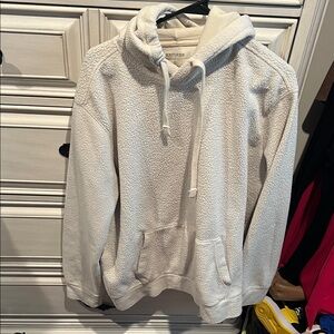 Express Men's Off-White Sherpa Hoodie